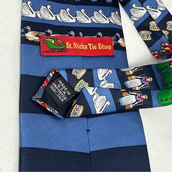 St. Nicks Tie Shop 12 Days of Christmas Silk Tie - Picture 4 of 10